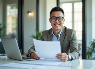 Pôle Emploi et l’ARE : des outils indispensables pour les demandeurs d’emplois Demande d emploi souriante au bureau lumineux