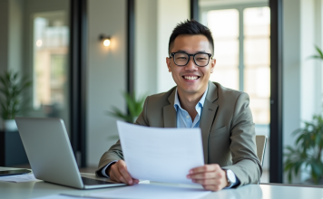 Pôle Emploi et l’ARE : des outils indispensables pour les demandeurs d’emplois Demande d emploi souriante au bureau lumineux