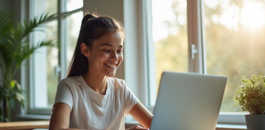 Comment parfaire l’expérience utilisateur sur Pronote Étudiant souriant utilisant un tableau de bord éducatif