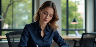 Gestion du temps : maîtrise des trois principes pour optimiser votre temps ! Jeune femme professionnelle planifiant sa semaine au bureau